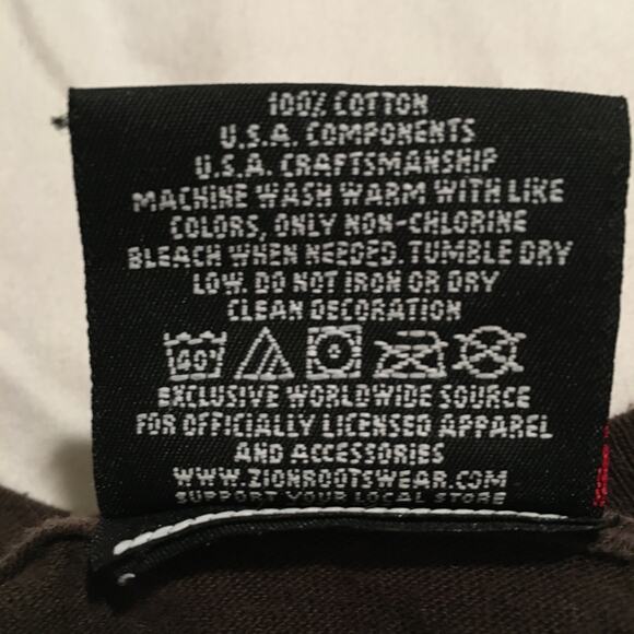 VTG - Zion Rootswear Men’s Bob Marley Buffalo Soldier Image T-Shirt SZ L - Picture 7 of 7